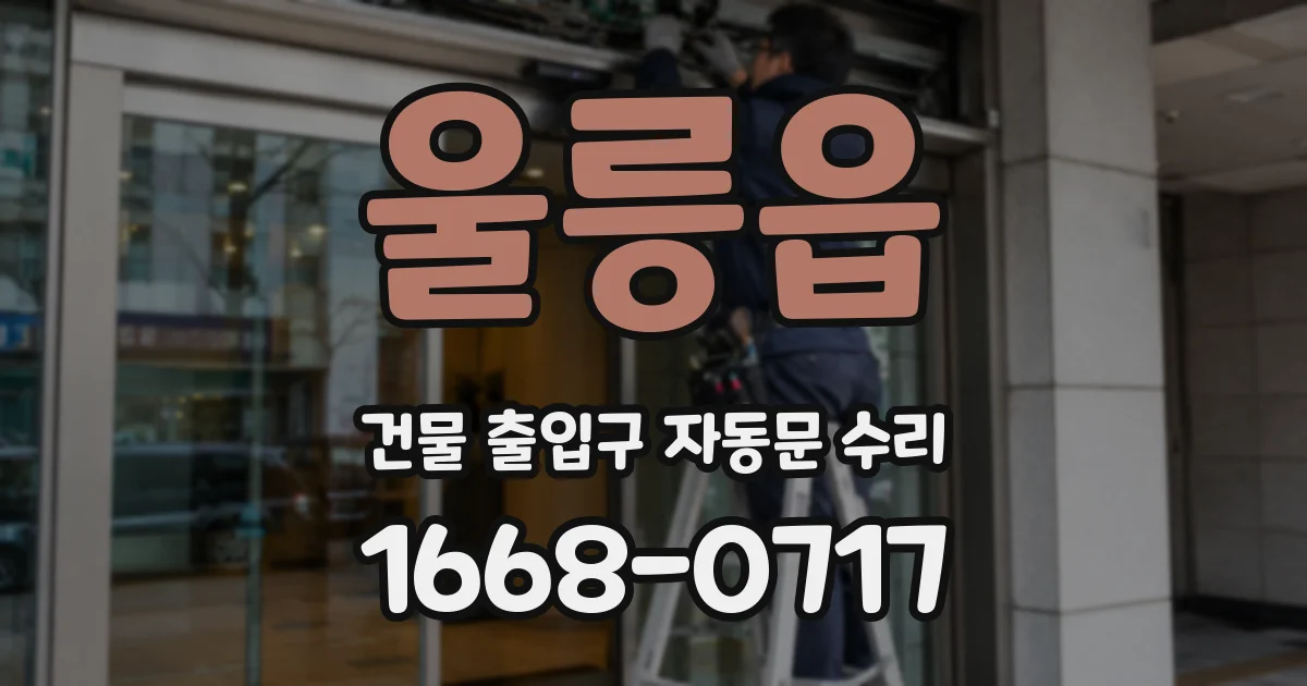 울릉읍 건물 출입구 자동문 수리