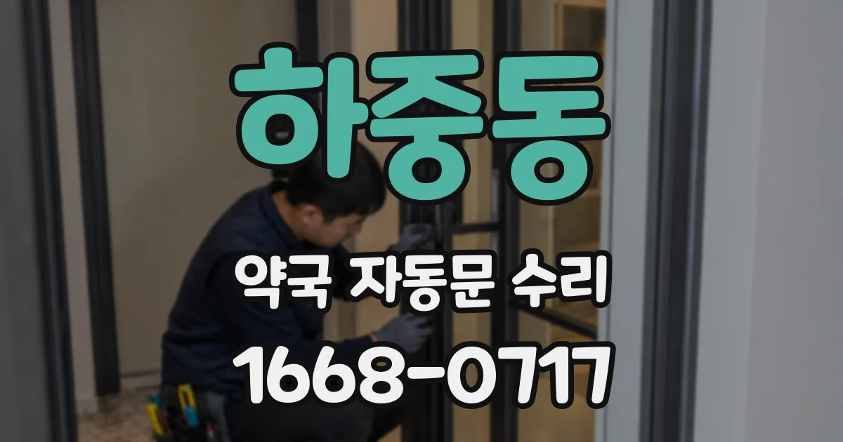 하중동 약국 자동문 수리