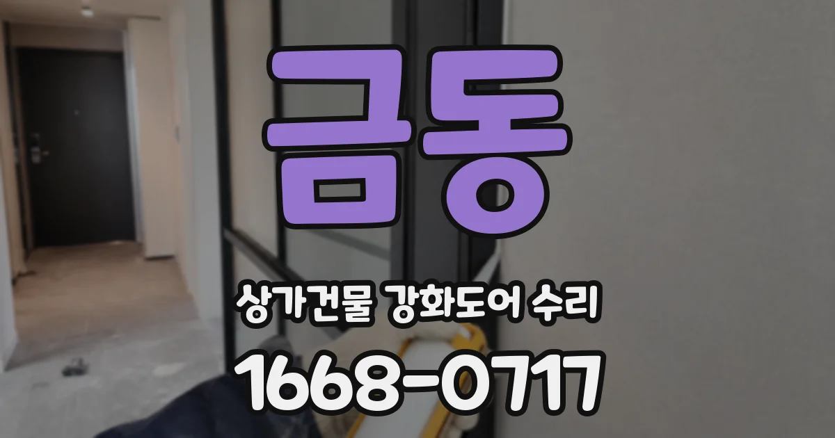 금동 상가건물 강화도어 수리