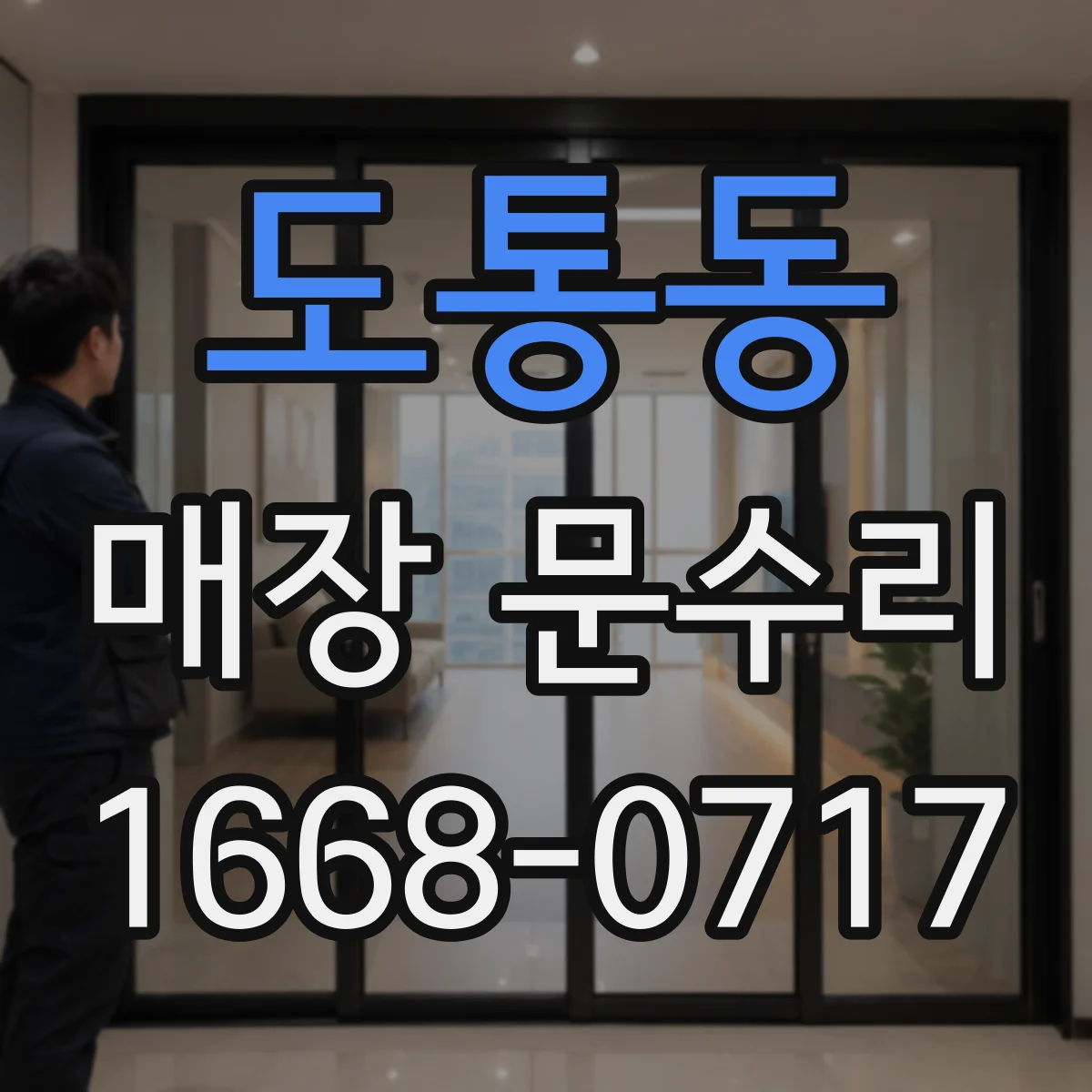 도통동 매장 문수리 경첩 틀어짐으로 문이 안 닫힐 때 점검