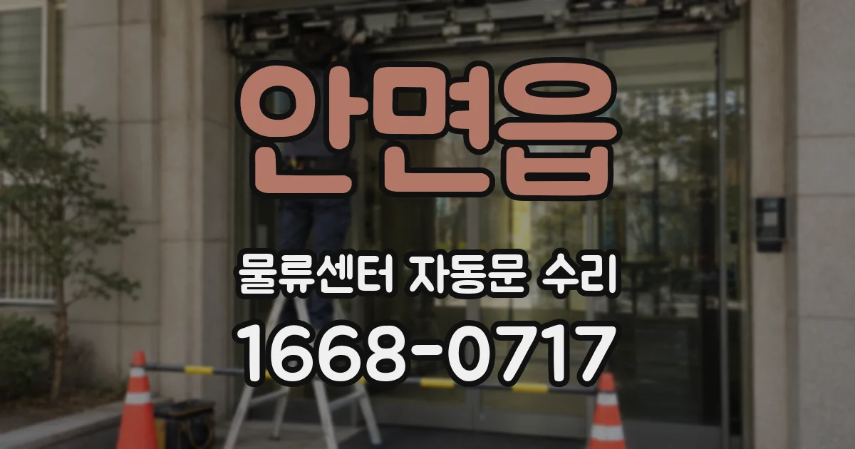안면읍 물류센터 자동문 수리