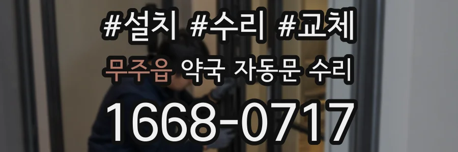 무주읍 약국 자동문 수리