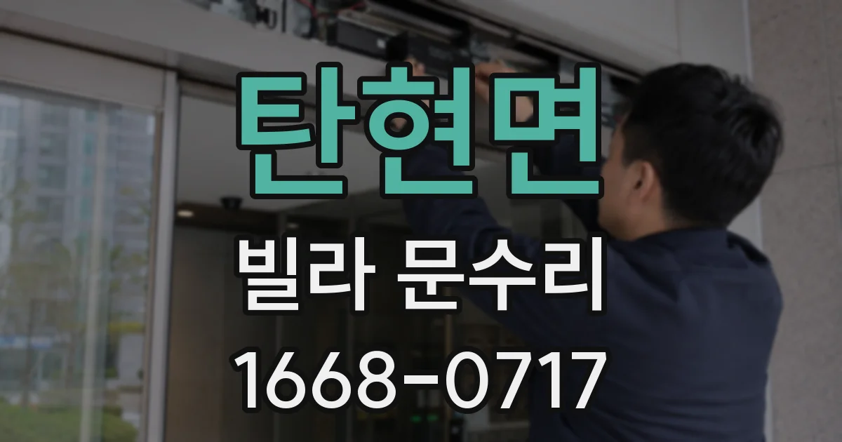 탄현면 빌라 문수리