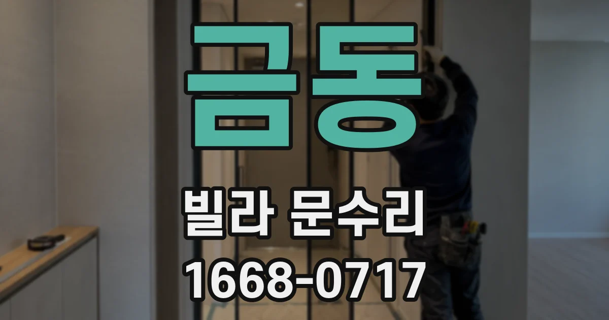 금동 빌라 문수리