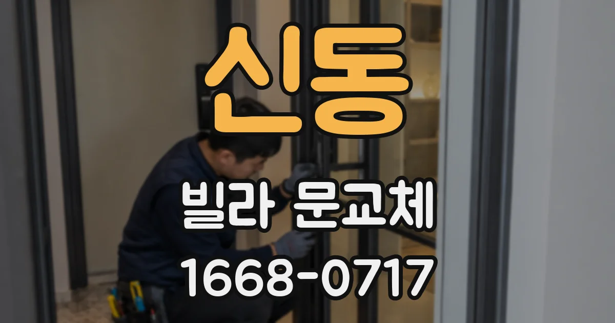 신동 빌라 문교체