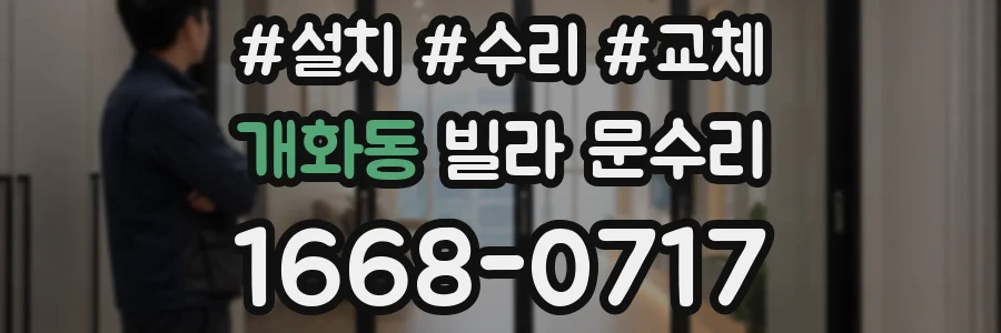 개화동 빌라 문수리