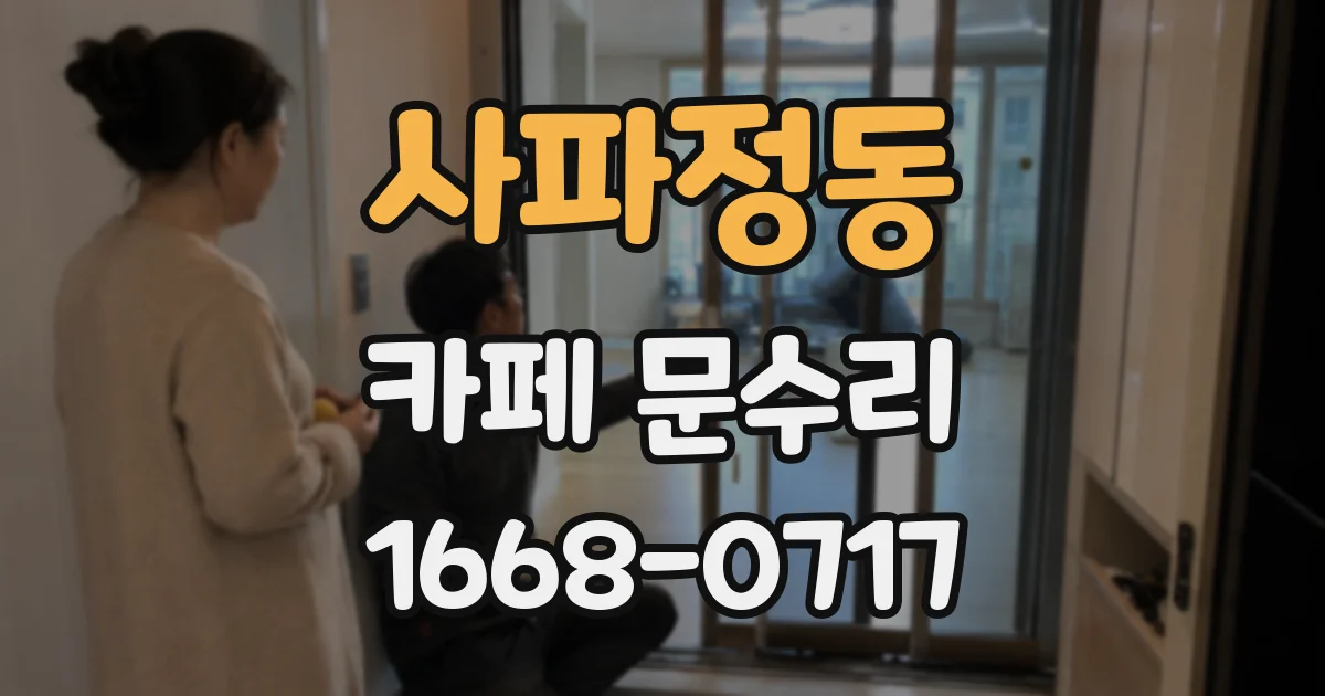 사파정동 카페 문수리