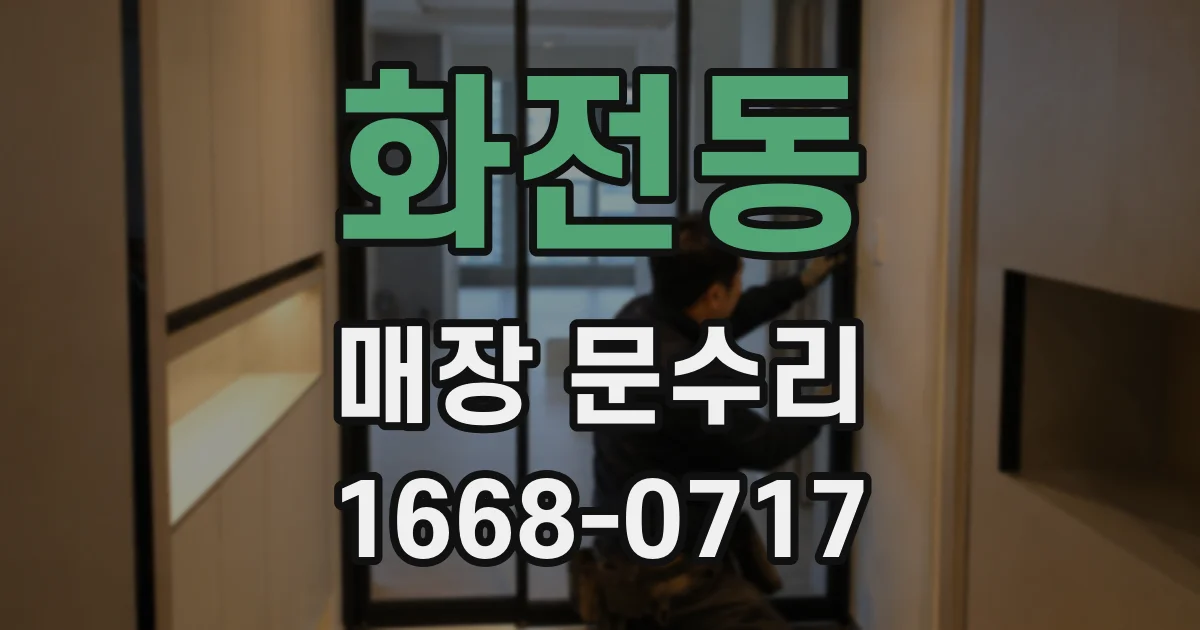 화전동 매장 문수리
