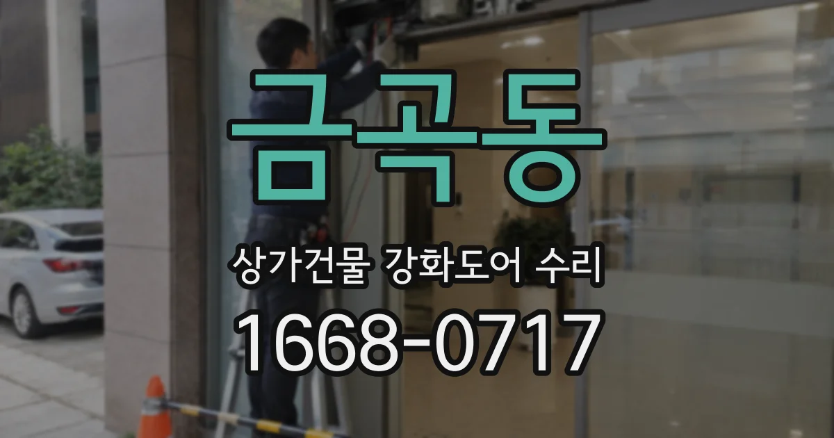 금곡동 상가건물 강화도어 수리