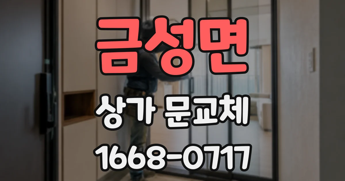 금성면 상가 문교체