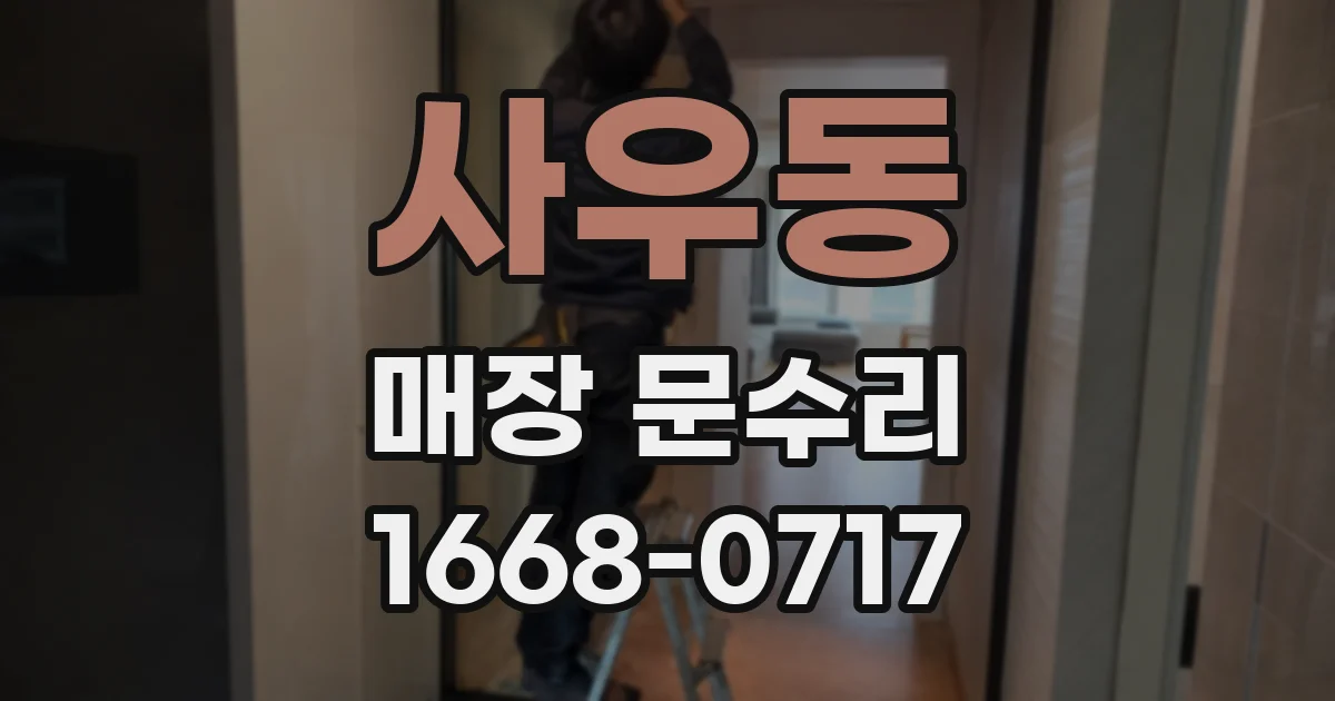 사우동 매장 문수리