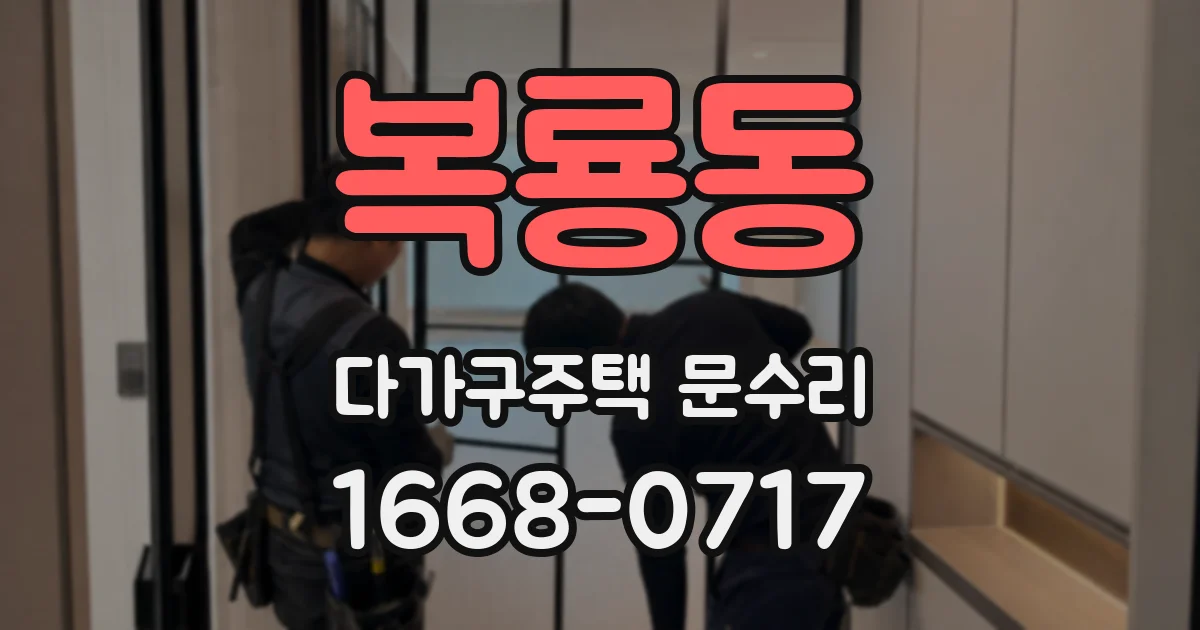 복룡동 다가구주택 문수리
