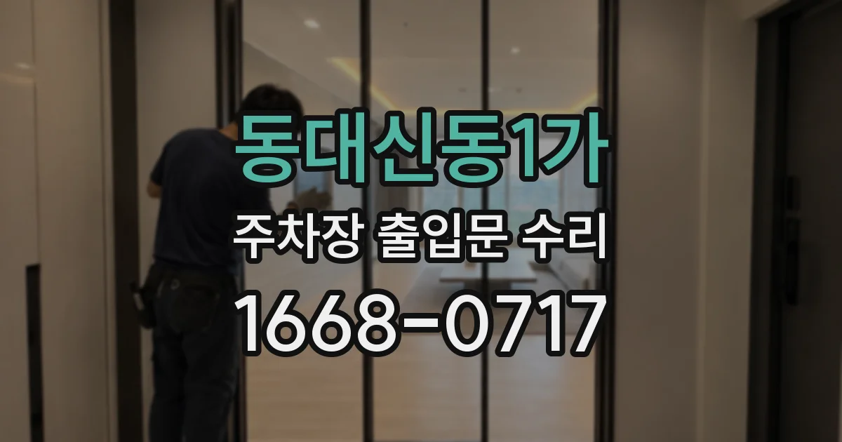 동대신동1가 주차장 출입문 수리