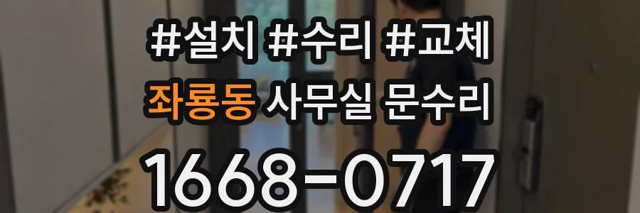 좌룡동 사무실 문수리