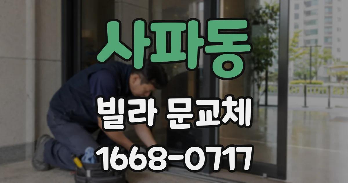 사파동 빌라 문교체