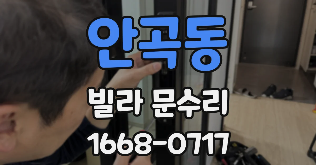 안곡동 빌라 문수리