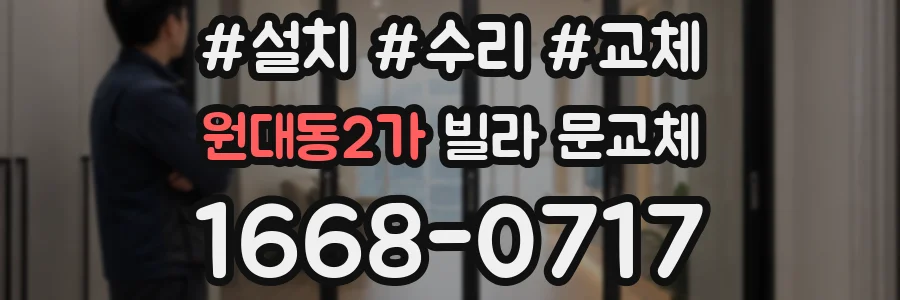 원대동2가 빌라 문교체