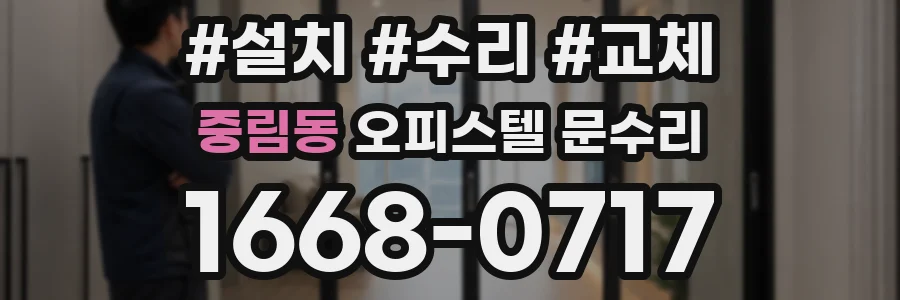 중림동 오피스텔 문수리