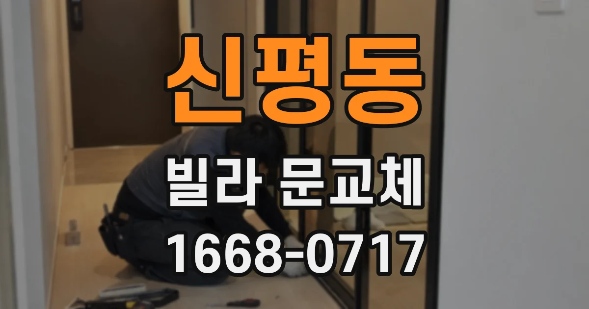 신평동 빌라 문교체