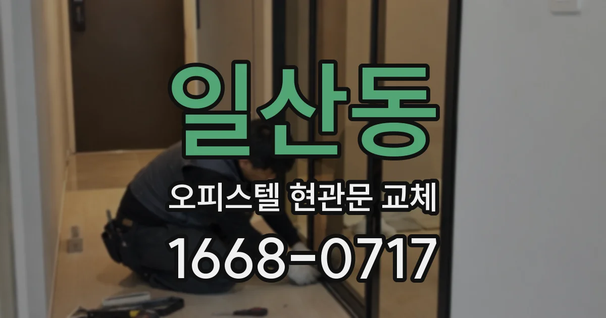 일산동 오피스텔 현관문 교체
