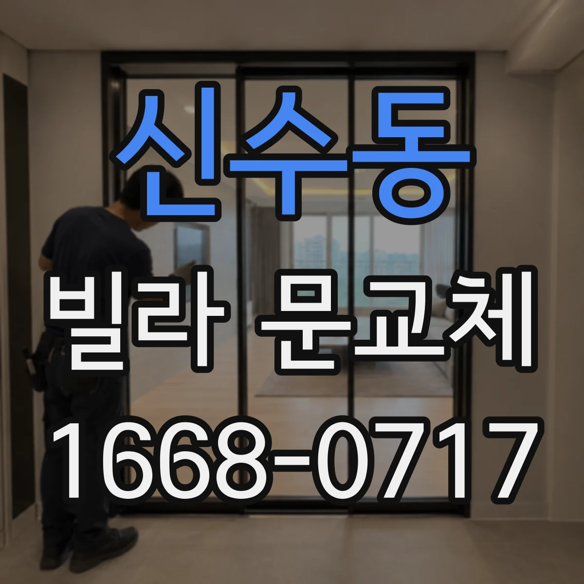 신수동 빌라 문교체