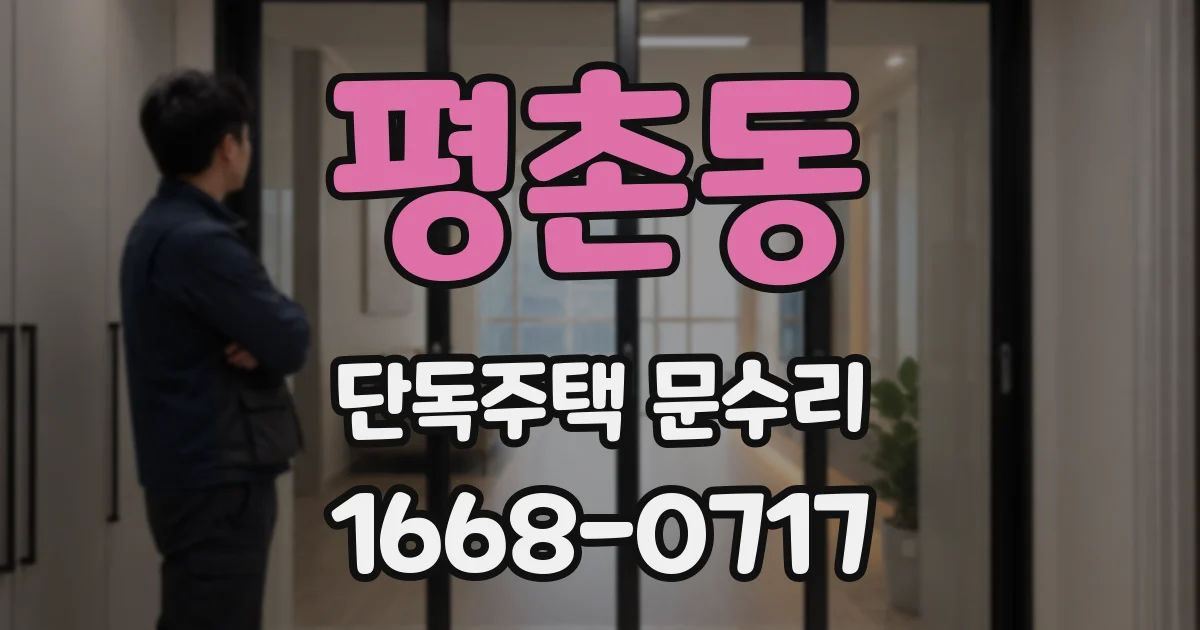 평촌동 단독주택 문수리