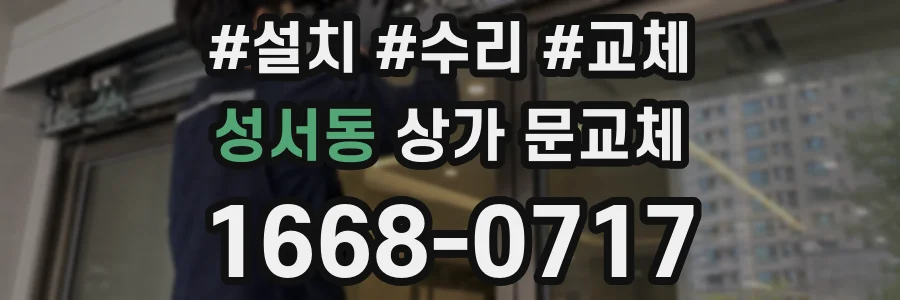 성서동 상가 문교체