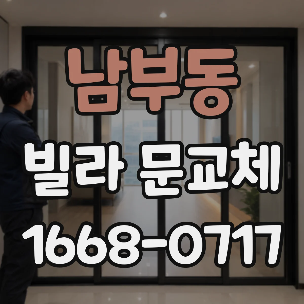 남부동 빌라 문교체
