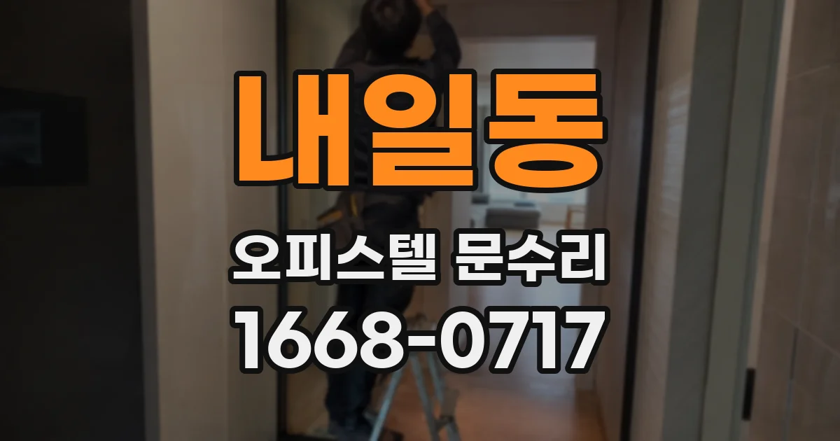 내일동 오피스텔 문수리