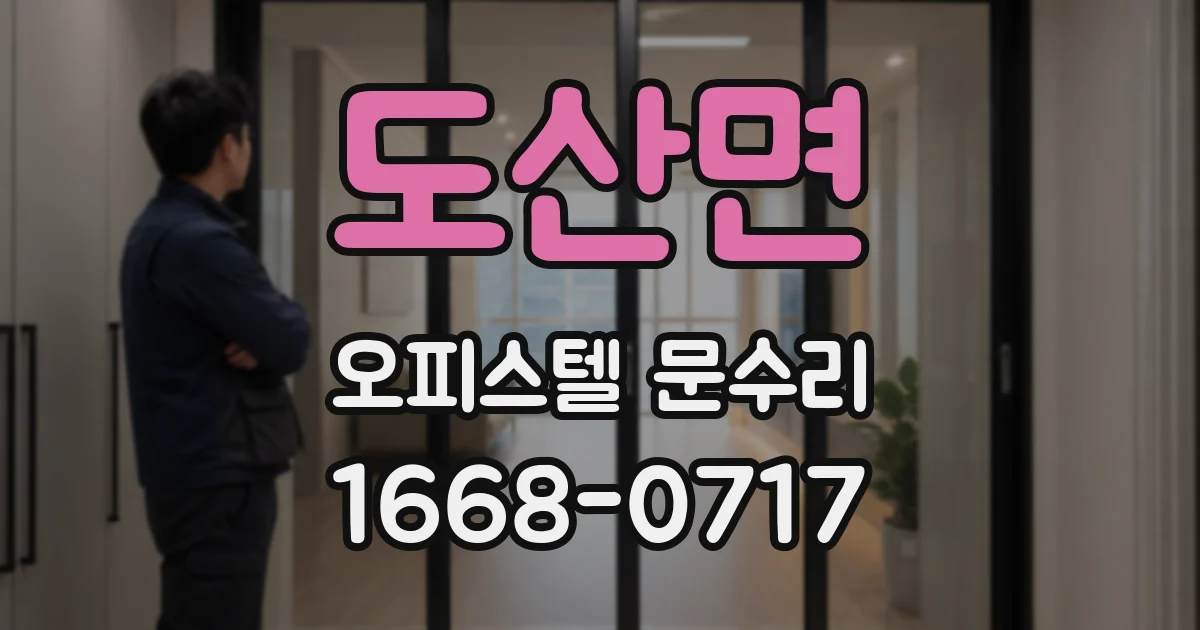도산면 오피스텔 문수리