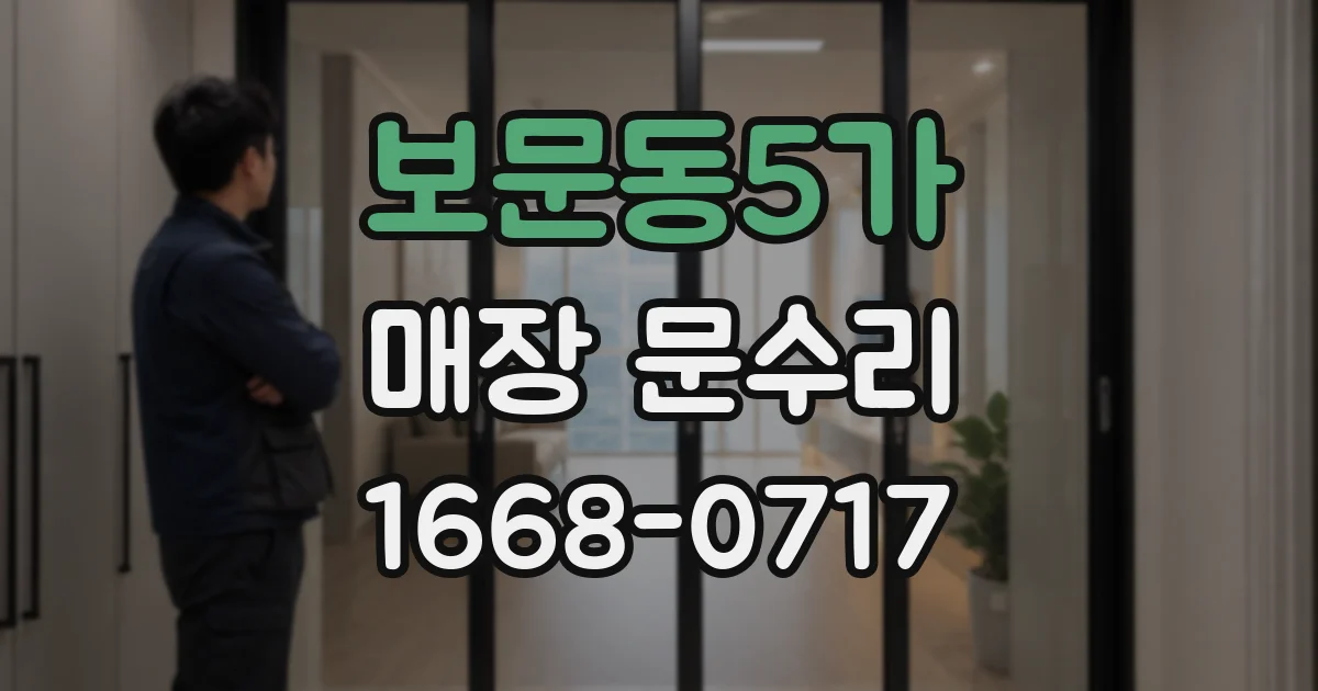 보문동5가 매장 문수리