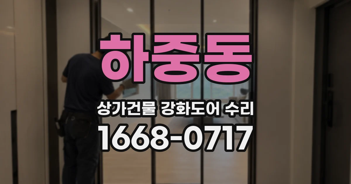 하중동 상가건물 강화도어 수리
