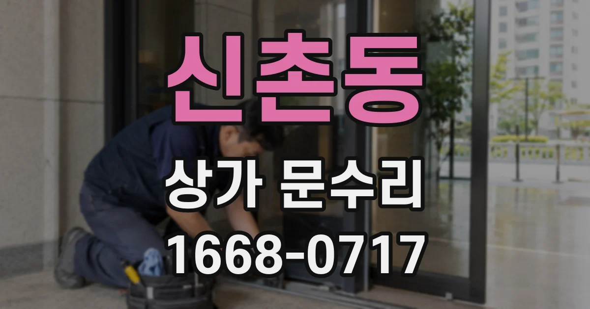 신촌동 상가 문수리