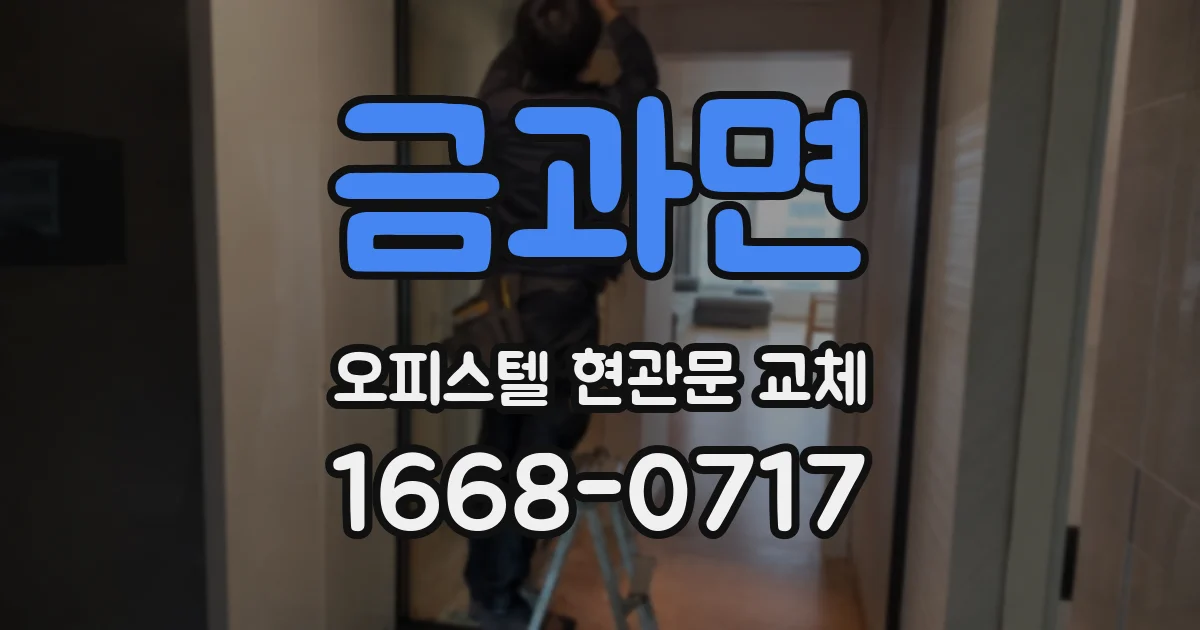 금과면 오피스텔 현관문 교체