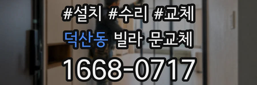 덕산동 빌라 문교체