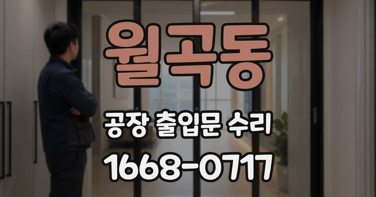 월곡동 공장 출입문 수리