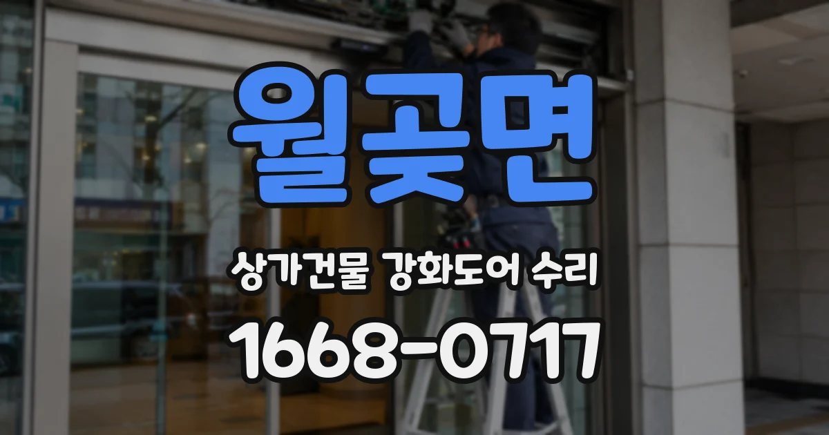 월곶면 상가건물 강화도어 수리