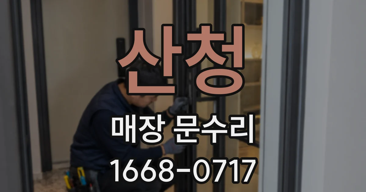 산청 매장 문수리