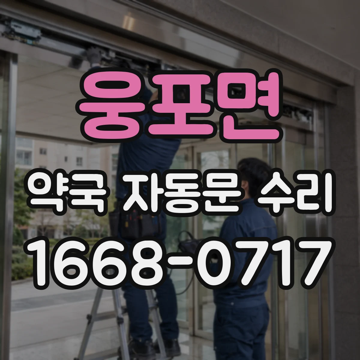 웅포면 약국 자동문 수리