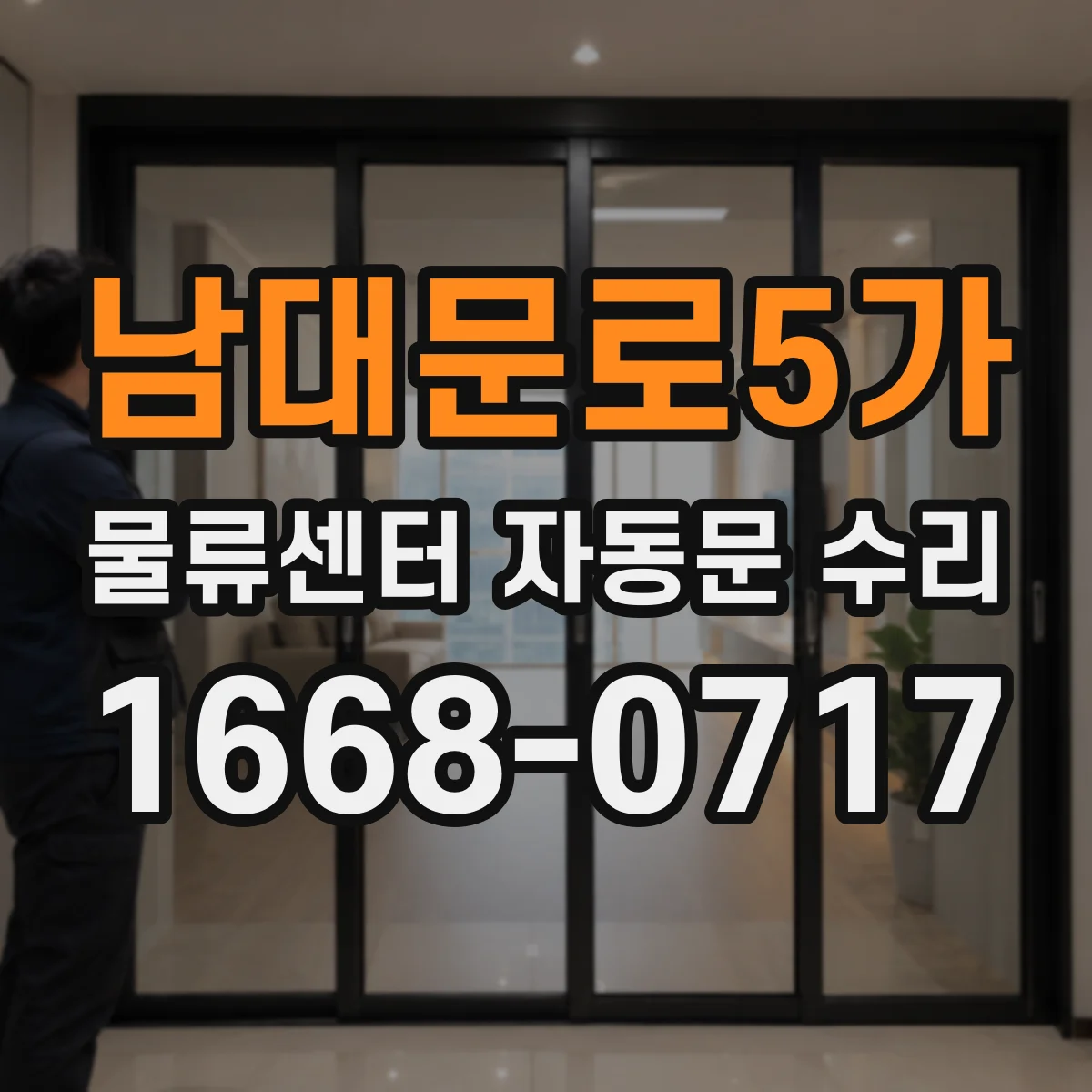 남대문로5가 물류센터 자동문 수리