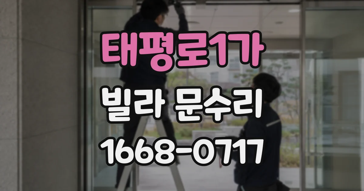 태평로1가 빌라 문수리