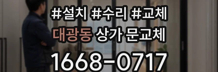 대광동 상가 문교체