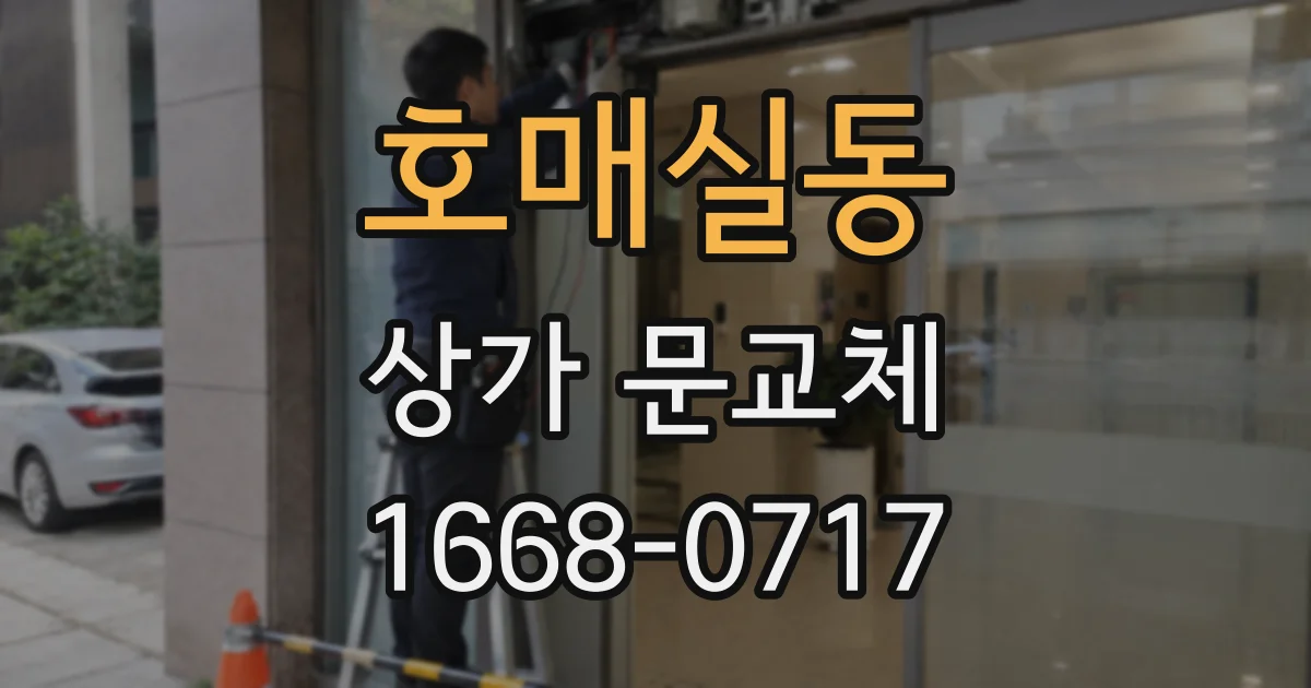 호매실동 상가 문교체