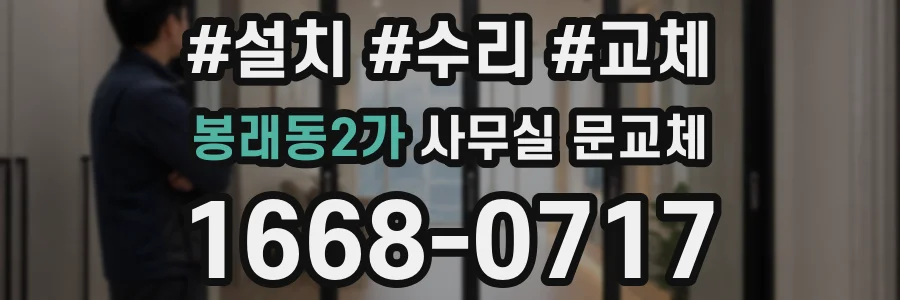 봉래동2가 사무실 문교체