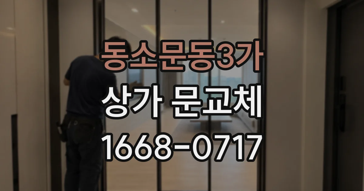 동소문동3가 상가 문교체