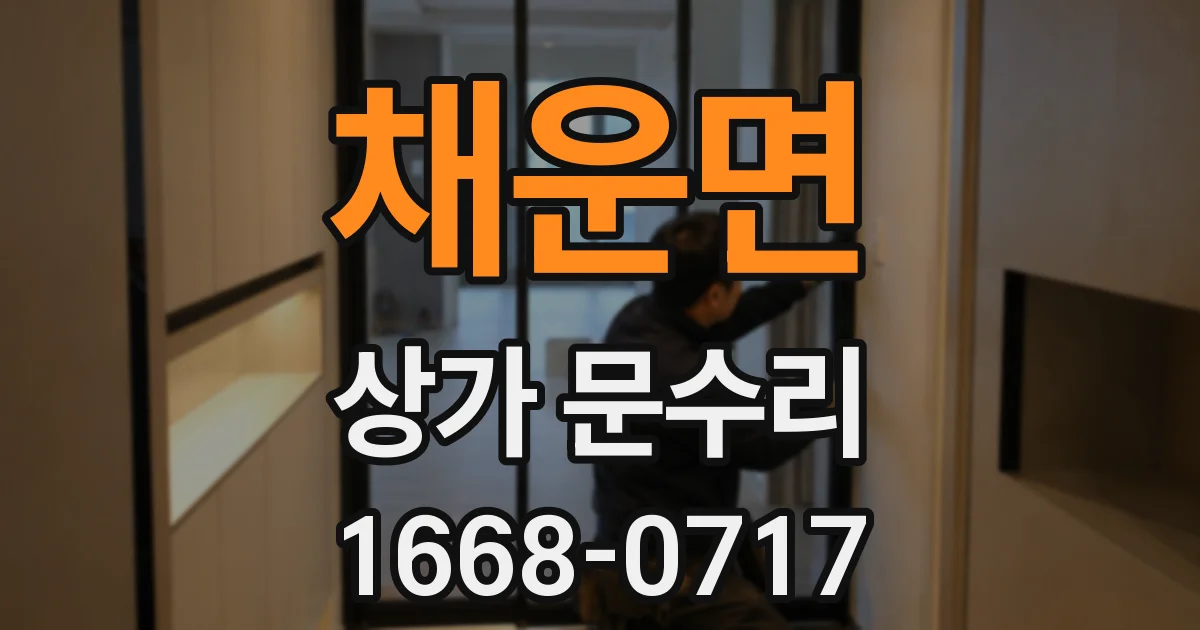 채운면 상가 문수리