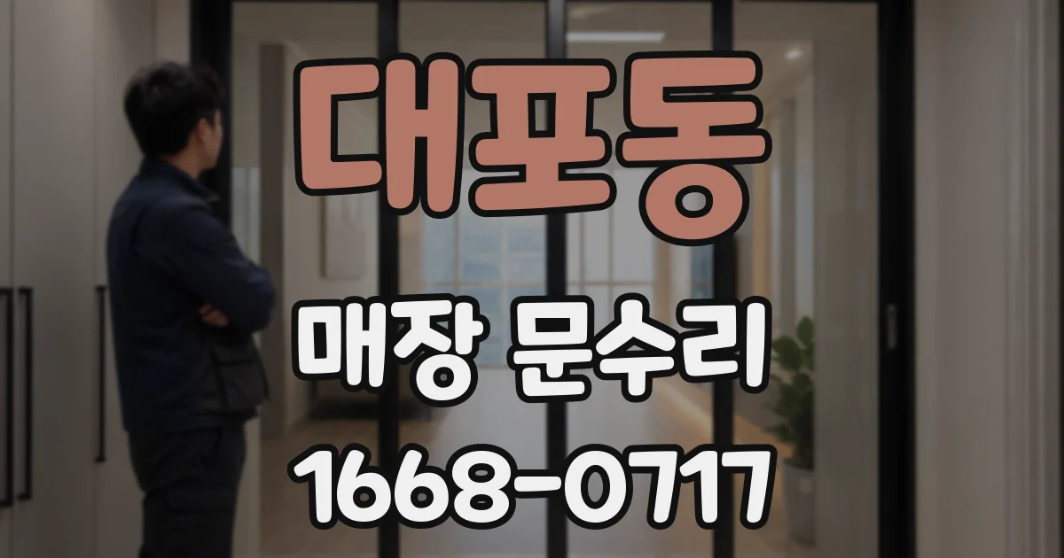 대포동 매장 문수리