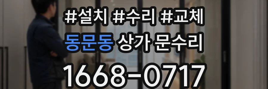 동문동 상가 문수리