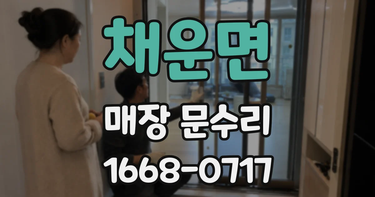 채운면 매장 문수리