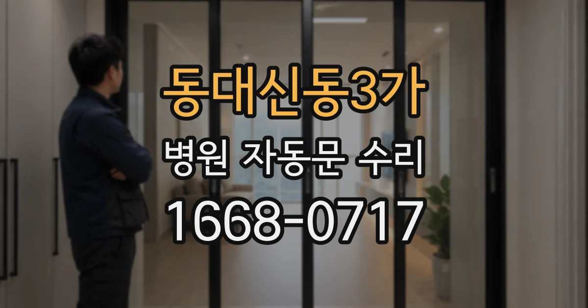 동대신동3가 병원 자동문 수리